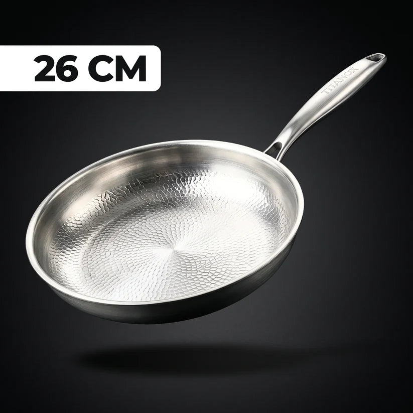 Poêle 100% Titane Pur — Pour Une Cuisine Sans Toxines
