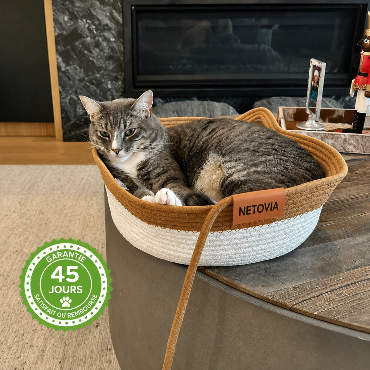 Instinct Basket | Découvrez le premier territoire naturel pour chats d'intérieur validé par la recherche