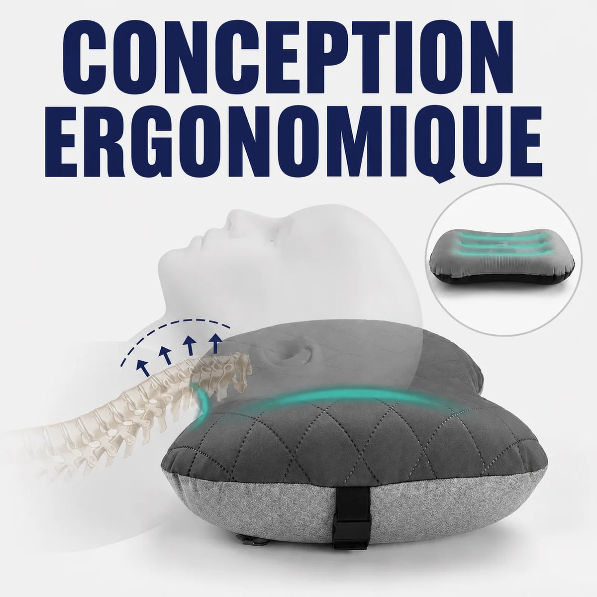Oreiller de camping ultraléger