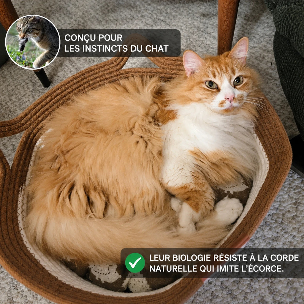 Instinct Basket | Découvrez le premier territoire naturel pour chats d'intérieur validé par la recherche