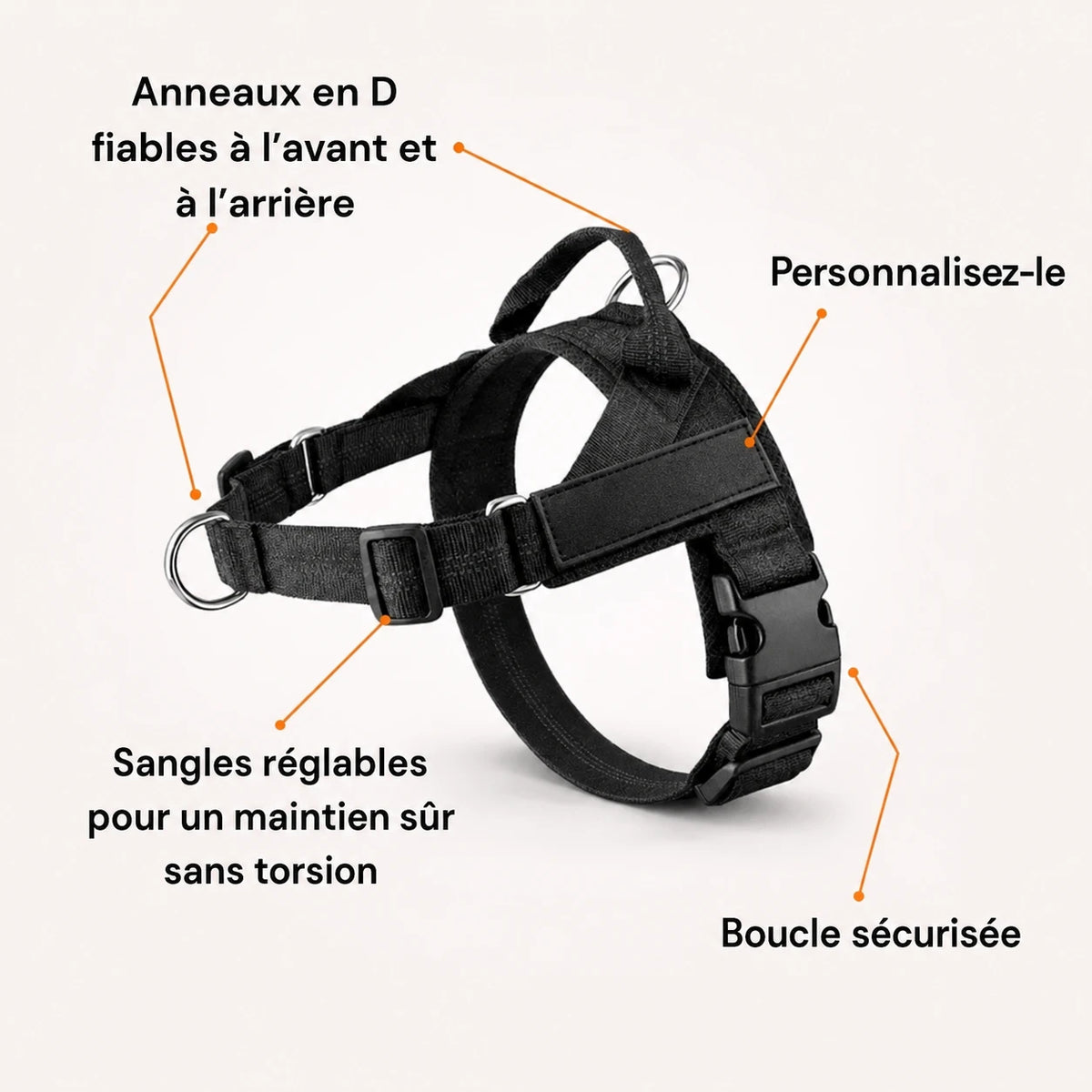 Harnais anti-traction pour chien Netovia
