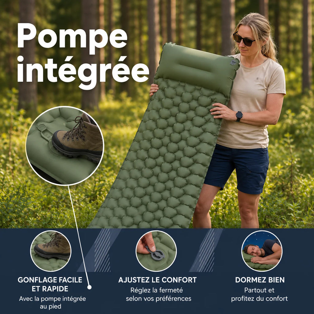 Netovia — Matelas gonflable ultraléger et compact PRO
